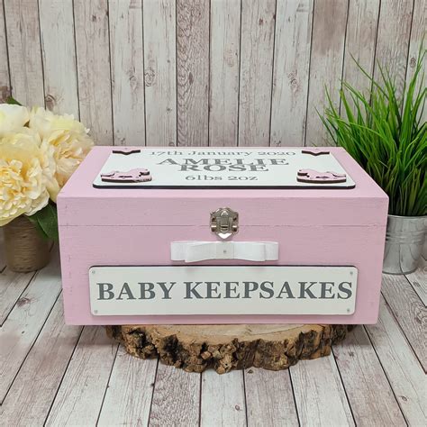 personalized baby metal keepsake box|baby girl keepsake boxes personalized.